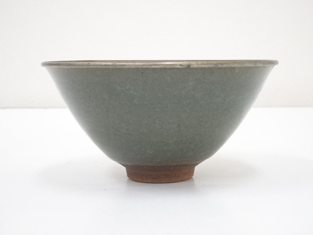 煎茶道具　青磁　龍唐草紋　硯屏　松本石亭　共箱　京焼　文房具　書　陶芸　中国美術 煎茶道具 青磁 龍唐草紋 硯屏 松本石亭 共箱 京焼 文房具